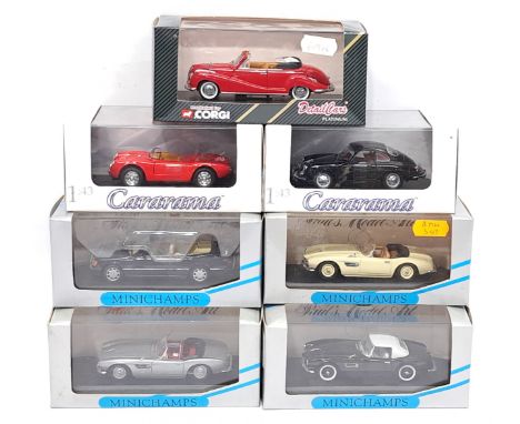 Minichamps&nbsp;Paul&rsquo;s Model Art, Corgi &amp; Cararama, 1:43 Scale, a boxed Car group. &nbsp;Includes BMW 507 Cabrio &a