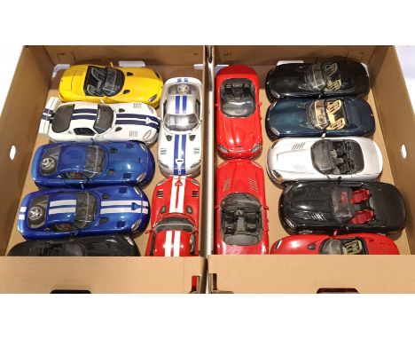 Bburago &amp; Maisto, a unboxed Group of 1:18 Scale Dodge Viper Models. Although unchecked for completeness condition appears