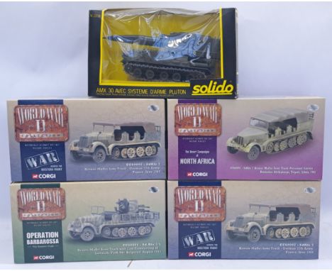 Corgi and Solido a boxed military vehicle group, to include; Corgi 'World War II 1939 - 1945 Collection' CC60001 - Sd.Kfz.7/1