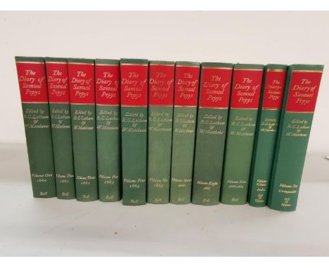'The Diary of Samuel Pepys', Latham and W. Matthews, ten volumesLocation: CF 