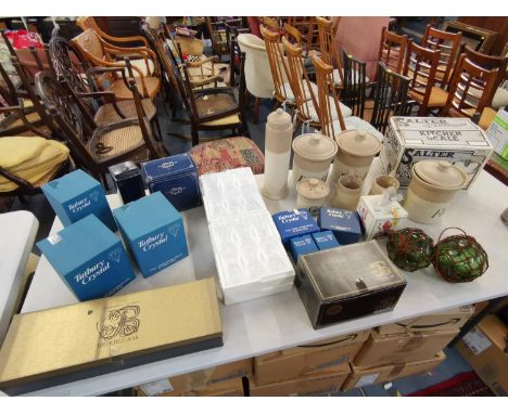 A mixed lot to include crystal, scales, ceramicsLocation: 10:5 