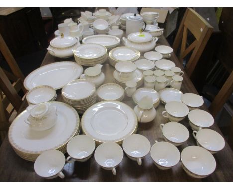A Royal Doulton Gold Lace dinner service together with other mixed dinner ware china to include Worcester Contessa and others