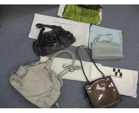 Designer handbags to include Harrie Hendricks, Angelo Carbotti, Audley & Roberta Gandolfi, together with branded dust-bags as