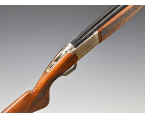 Browning Cynergy Sporting 12 bore over and under ejector shotgun with chequered semi-pistol grip and forend, named and engrav