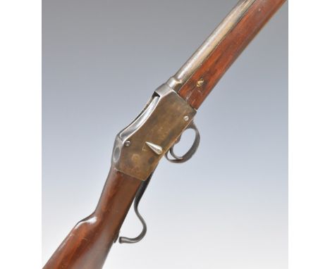 Enfield&nbsp;Martini Henry&nbsp;pattern .577/ 450 rifle with lock dated 1894, adjustable pop-up ladder sights, sling suspensi