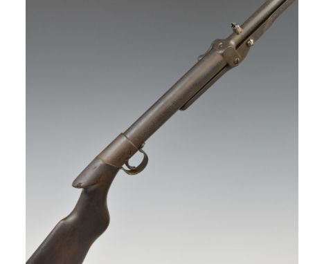 BSA Standard No 1 Light or Ladies .177 under-lever air rifle with chequered semi-pistol grip and adjustable sights, serial nu