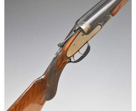 Fabrique National D'Armes de Guerre Hertal Belgium 16 bore self-opening side by side sidelock ejector shotgun with named and 
