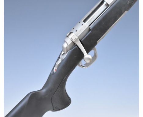 Browning X-Bolt .223 bolt-action rifle with textured semi-pistol grip and forend to the composite stock, sling mounts and 20 