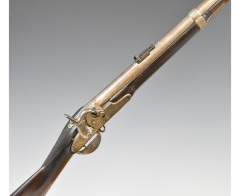 Remington Maynard 1856 percussion tape primer musket converted from flintlock with lock stamped 'Remington's Ilion NY 1856 US