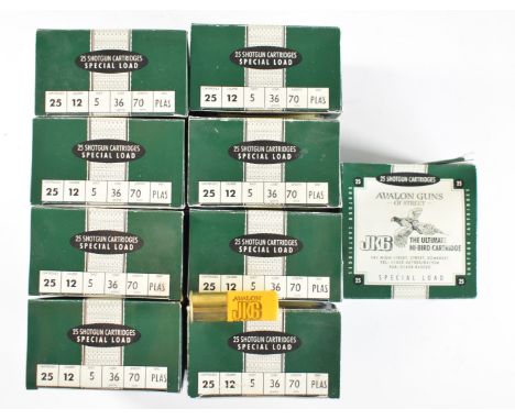 Two hundred and fifteen 12 bore Avalon Guns of Street special load shotgun cartridges, all in original boxes. PLEASE NOTE THA