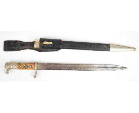 German Third Reich Nazi Luftwaffe&nbsp;dress bayonet with decorated hilt and crosspiece stamped SB 13859, proud Luftwaffe cyp