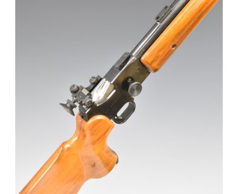BSA Martini-International Mk II .22 underlever-action target rifle with thumb semi-pistol grip, raised cheek piece, Parker-Ha