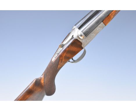 Winchester Model 23 XTR Pigeon Grade 12 bore side by side ejector shotgun with floral engraved lock, underside, trigger guard