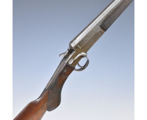 W Kavanagh & Sons of Dublin .410 single barrelled hammer action shotgun with named and engraved lock, engraved trigger guard,