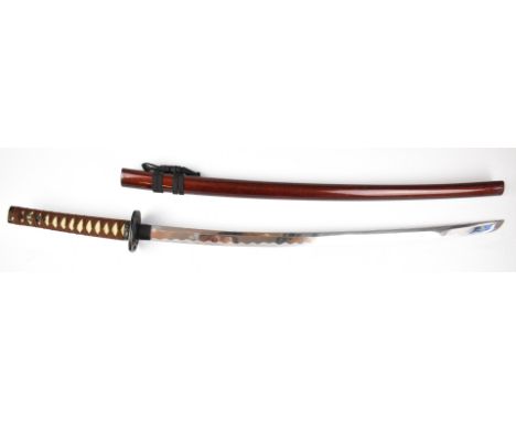 Copy / replica Japanese Samurai sword with 70cm blade and scabbard. PLEASE NOTE ALL BLADED ITEMS ARE SUBJECT TO OVER 18 CHECK