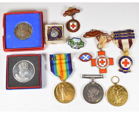 British Army WW1 medal pair comprising War Medal and Victory Medal named to 326825 Pte R Simkins, Army Service Corps, togethe