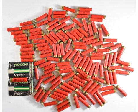 One-hundred-and-thirty 28 bore shotgun cartridges including Fiocchi PLEASE NOTE THAT A VALID RELEVANT FIREARMS/SHOTGUN CERTIF