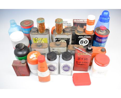Twenty five containers of rifle reloading powder PLEASE NOTE THAT A VALID RELEVANT FIREARMS/SHOTGUN CERTIFICATE IS REQUIRED T