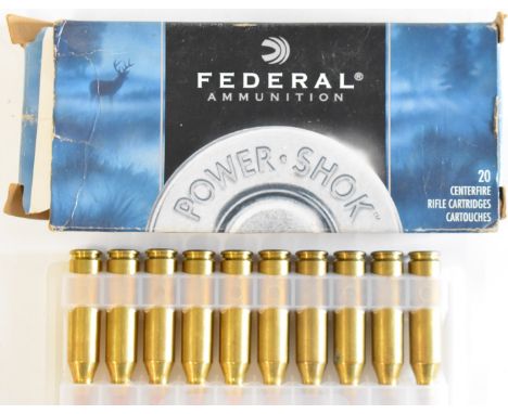 Ten .243 Win Federal rifle cartridges, in original box PLEASE NOTE THAT A VALID RELEVANT FIREARMS/SHOTGUN CERTIFICATE IS REQU