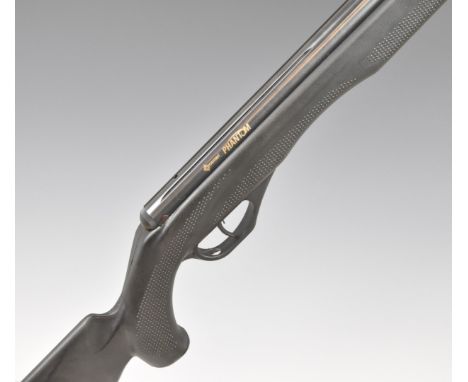 Crosman Phantom CS6M22X .22 air rifle with textured semi-pistol grip and forend, raised comb to the composite stock and adjus