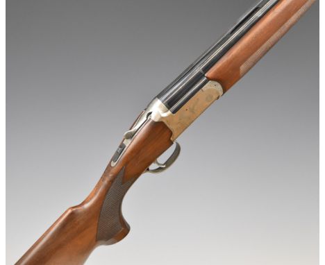 Franchi Harrier 12 bore over under ejector shotgun&nbsp;with engraved scenes of birds to the locks, engraved underside, top p