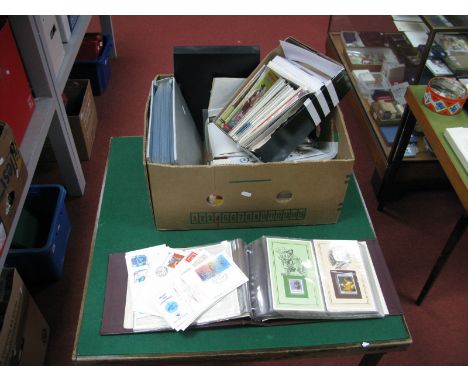 A Large Heavy Carton of Stamps, First Day Covers, PHQ Cards and Ephemera, Countries include Malta, Romania, Cook and Soloman 