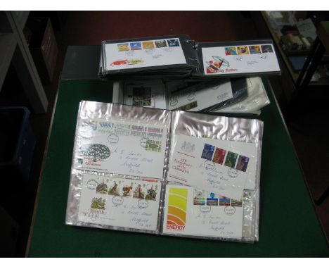 Over 200 G.B First Day Covers, mainly 1980's to 90's plus two coin covers