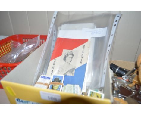 A collection of First Day covers and Brooke Bond tea cards