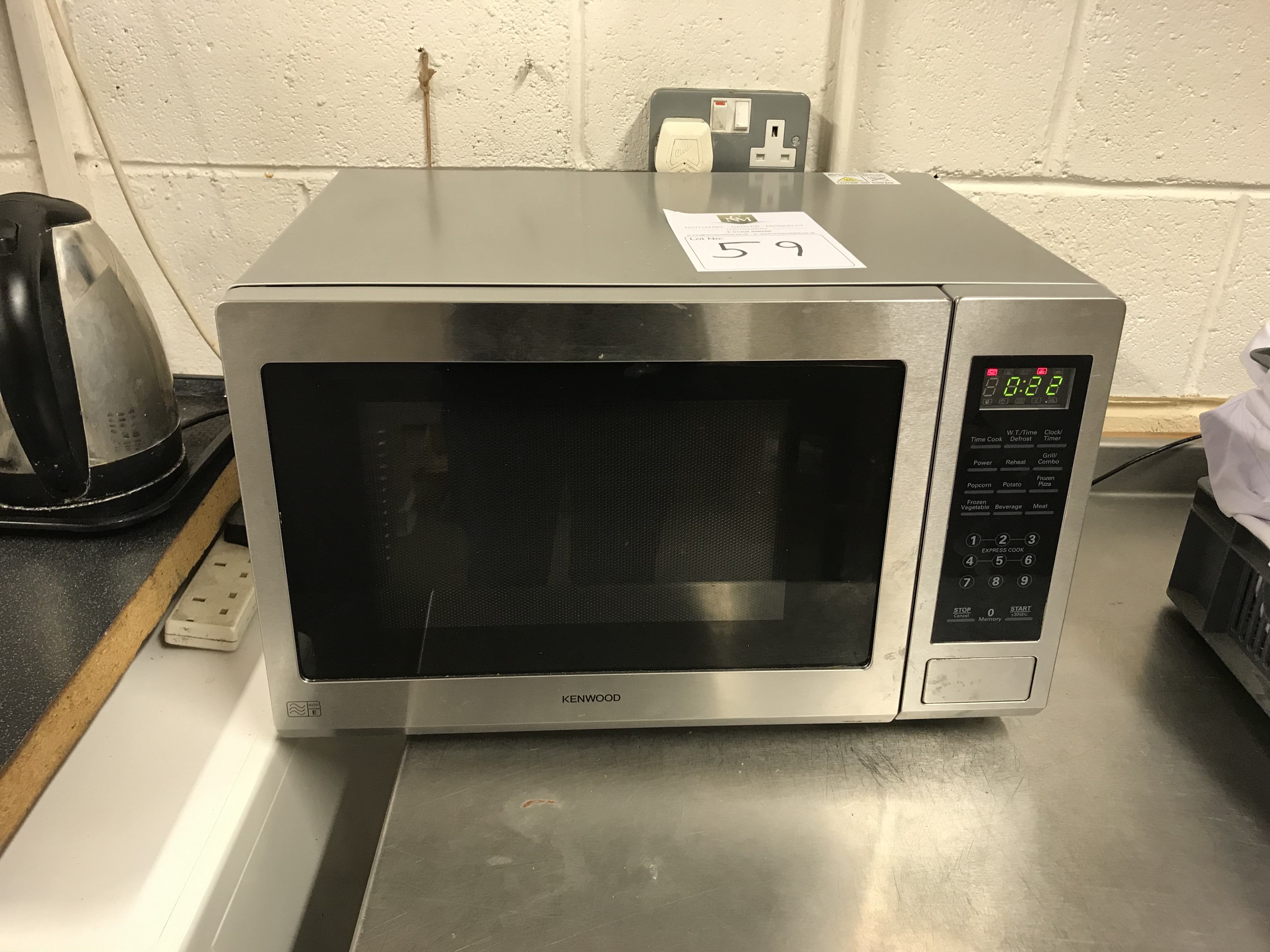 Kenwood 900w Microwave Appraisal Used Model/Serial No Hours/Miles