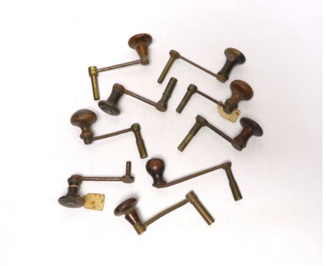 A quantity of longcase and bracket clock keys