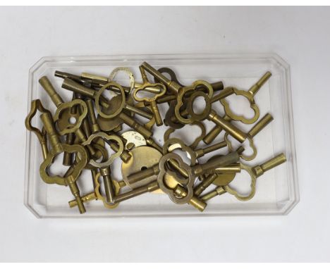 A quantity of carriage clock keys