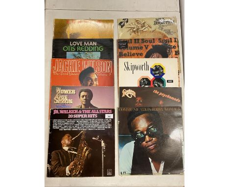 A COLLECTION OF VINYL LP ALBUMS TO INCLUDE: JR WALKER &amp; THE ALLSTARS, JACKIE WILSON, OTIS REDDING, KENNY G, BOBBY WOMACK 