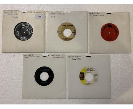FIVE 7 INCH VINYL FUNK / SOUL RECORDS TO INCLUDE: ARISTOCRATS, BROTHERS GUIDING LIGHT, MR FLOODS PARTY, BOBBY FREEMAN, BARBAR