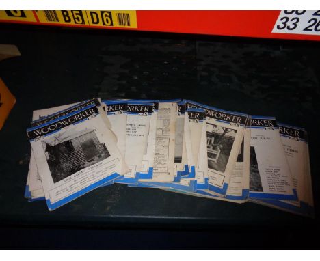 A NUMBER OF VINTAGE WOODWORKER MAGAZINE 