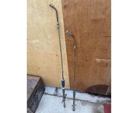 TWO VINTAGE BRASS SPRAYER PUMPS 