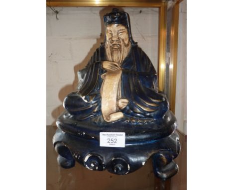 Artandia 'Chinese Scribe' lacquered papier mache gramophone amplifier (case only) 1927