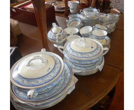 Extensive Royal Doulton "The Tewkesbury" dinner and tea service with soup tureens and teapot