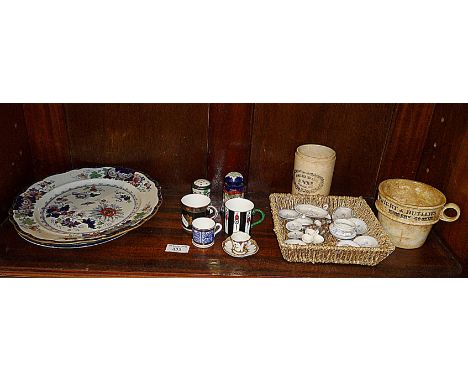 Victorian cabinet china, Royal Worcester coffee cans, dolls house china, Wright &amp; Butlers Nursery Cooker etc