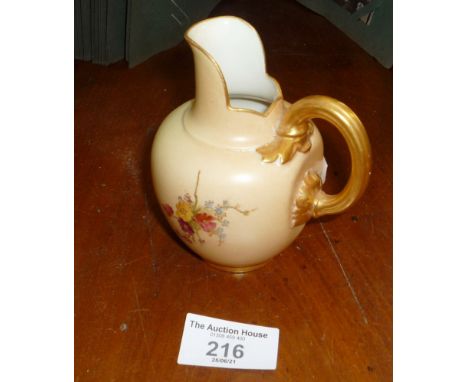 Royal Worcester Blush Ivory cream jug, puce mark