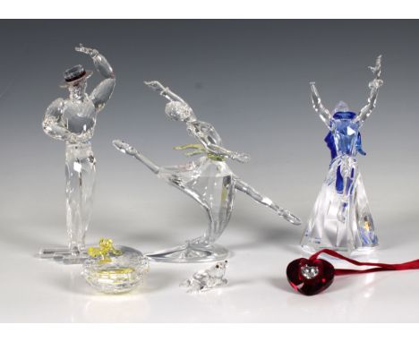 Three Swarovski crystal Magic of Dance figures - Isadora 2002; Antonio 2003; Anna 2004  Isadora (no box), others with boxes 