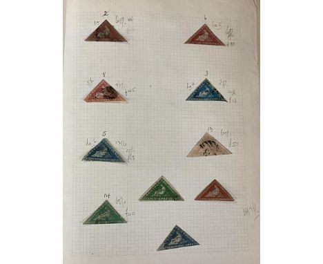  Philately interest - Worldwide stamp binder / album - To include Cape of Good Hope Triangular stamps various countries, to i