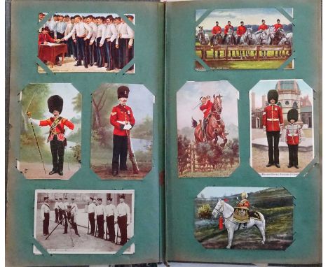 An attractive album containing approx. 170 postcards, all of a Military theme. Many Tuck Oilettes / Artist Drawn by such as H