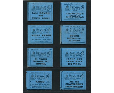 A magnificent run of thirty different editions of the 1936 first Edward VIII booklet, 2/- with blue cover (BC2), editions 354