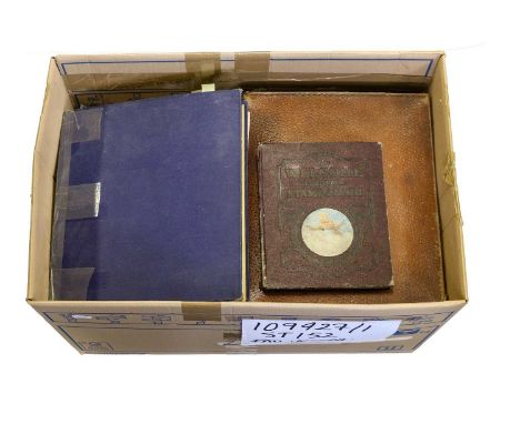 Multi-generation accumulation in three leather cases filling a large carton, with several vintage albums including Oppen's an