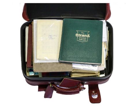 A small suitcase stuffed-full with mainly GB pre-decimal and early decimal presentation packs assembled as new issues and in 