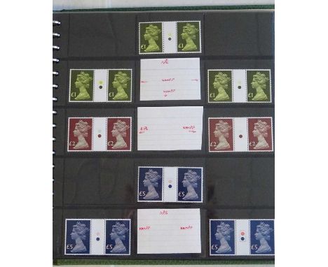 Collection in three albums, the first two volumes with an intensive run of hundreds of plate blocks of six of the small-forma