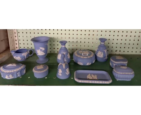 SHELF OF WEDGWOOD PIECES