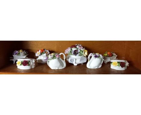 SHELF OF ROYAL DOULTON POSY'S ETC