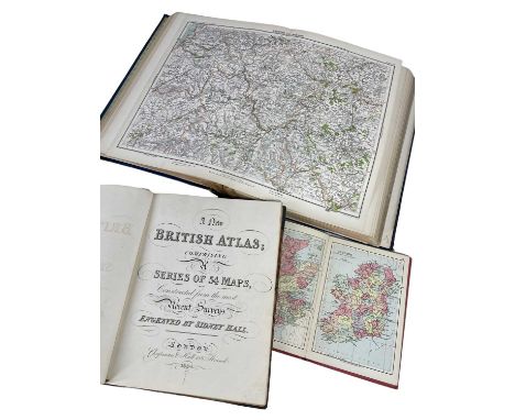THREE ATLASES, including CHAPMAN & HALL (publ) A New British Atlas, comprising a Series of 54 Maps, 183 and Wales, reduced fr
