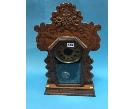 A 'Gingerbread' mantle clock
